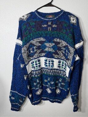 Vintage Great American Ski Lodge Sweater NWT 100% Acrylic Size M